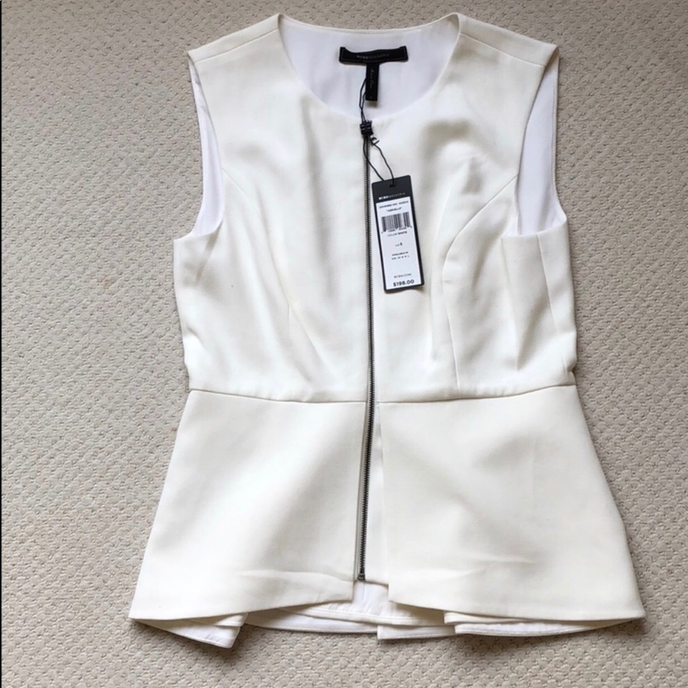 BCBGMAXAZRIA Abrielle zip top NWT